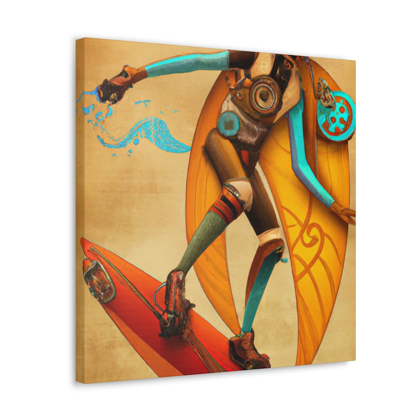 Steampunk Surfing Vista - Canvas