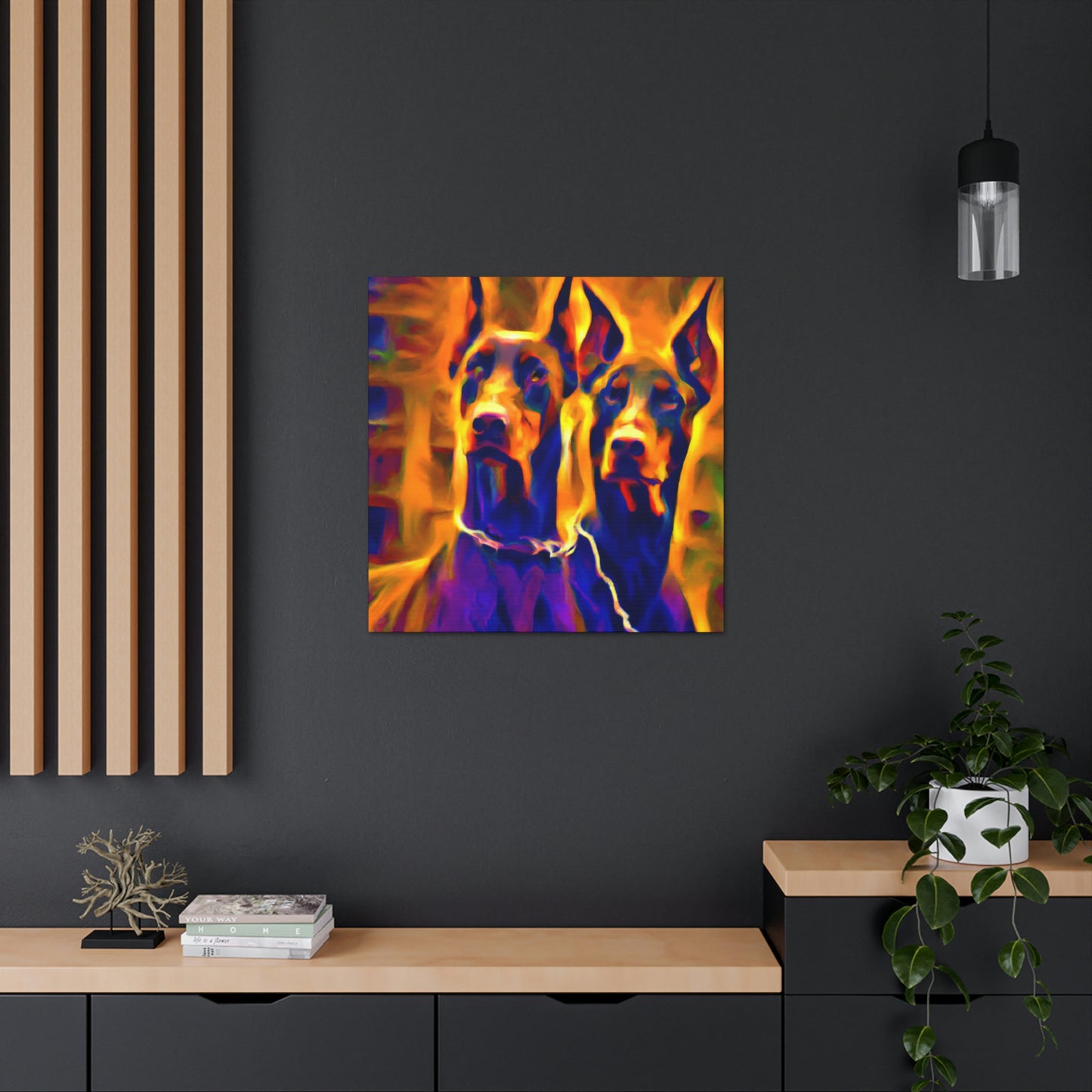 "Loyal Doberman Dreams" - Canvas