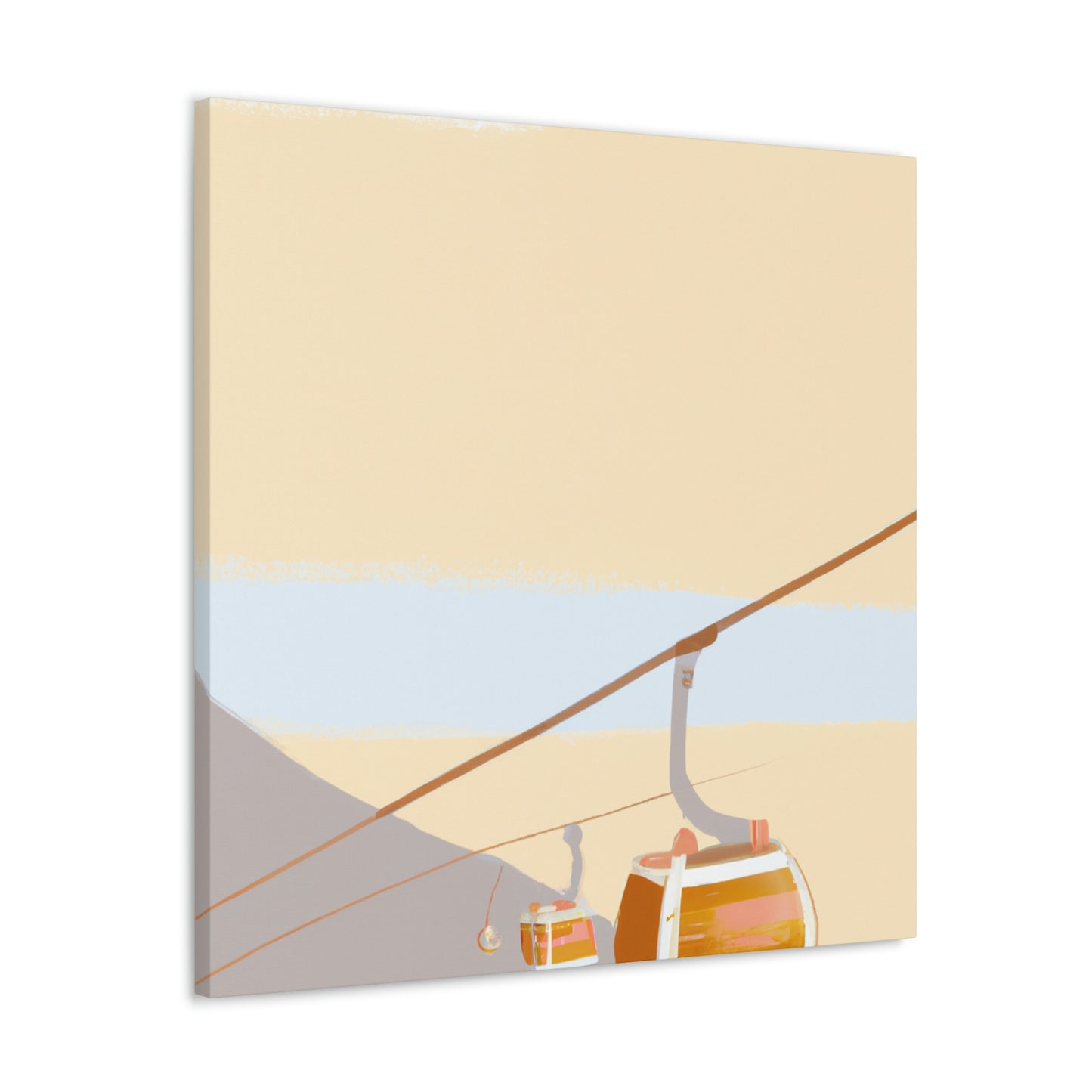 "Cable Car Minimalism" - Canvas