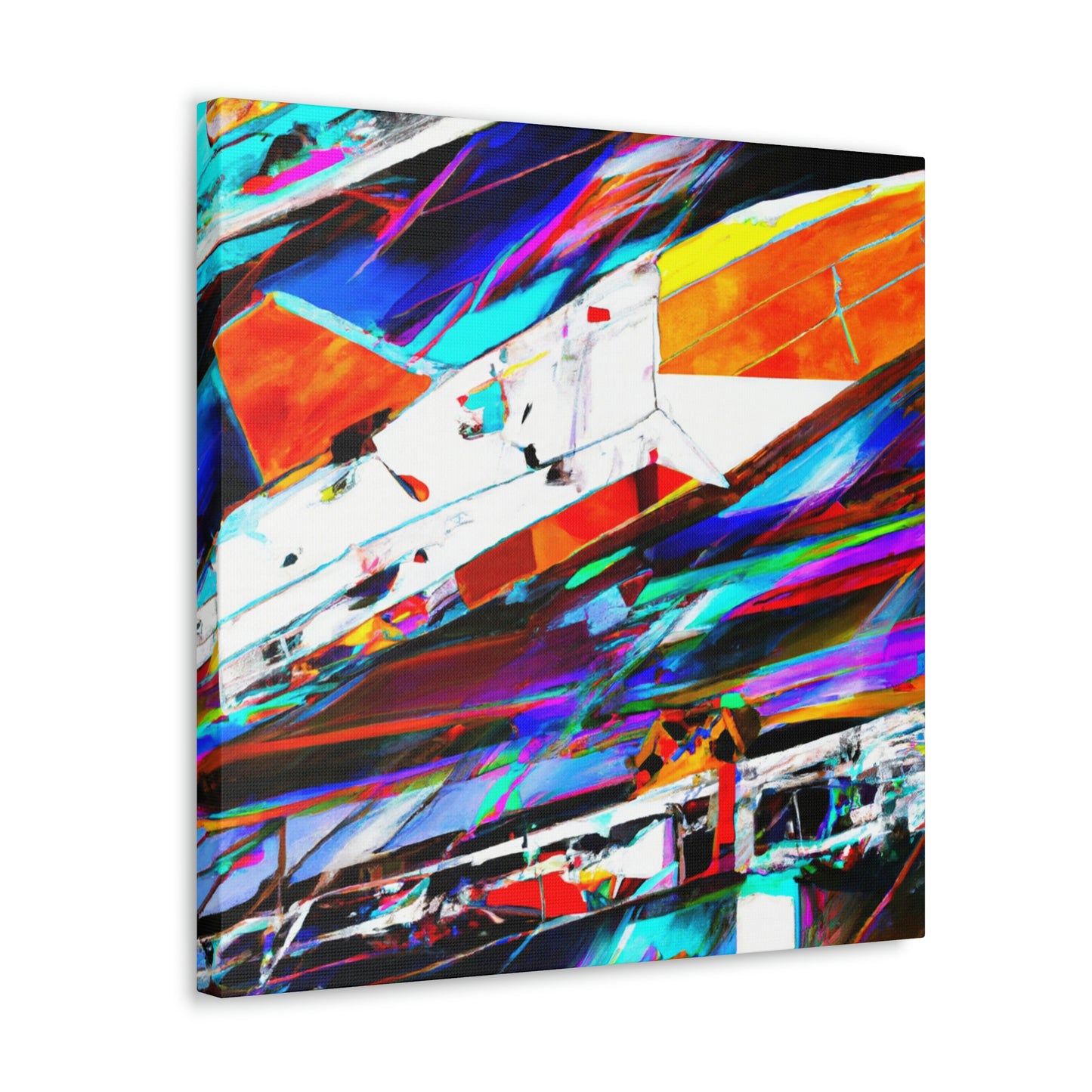 "Space Shuttle Fauvism" - Canvas