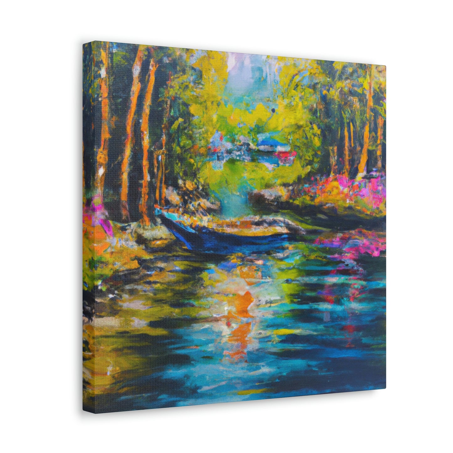 "Sunlit Countryside Bliss" - Canvas