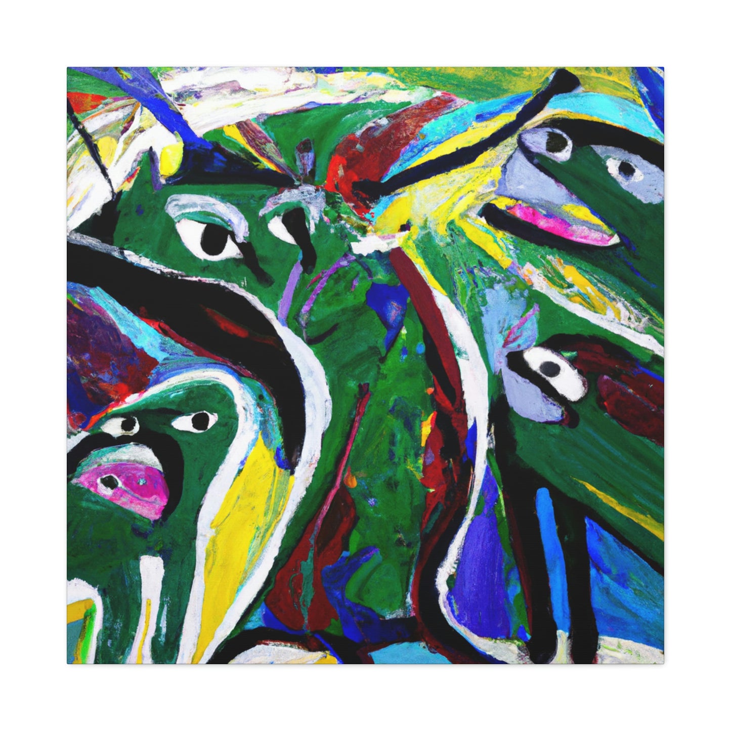 Otters in Abstraction - Canvas