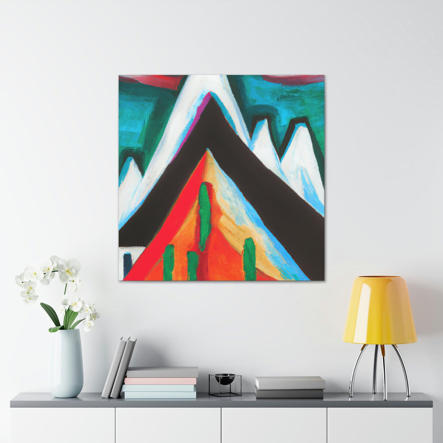 Mountain Abstract Expressionism - Canvas