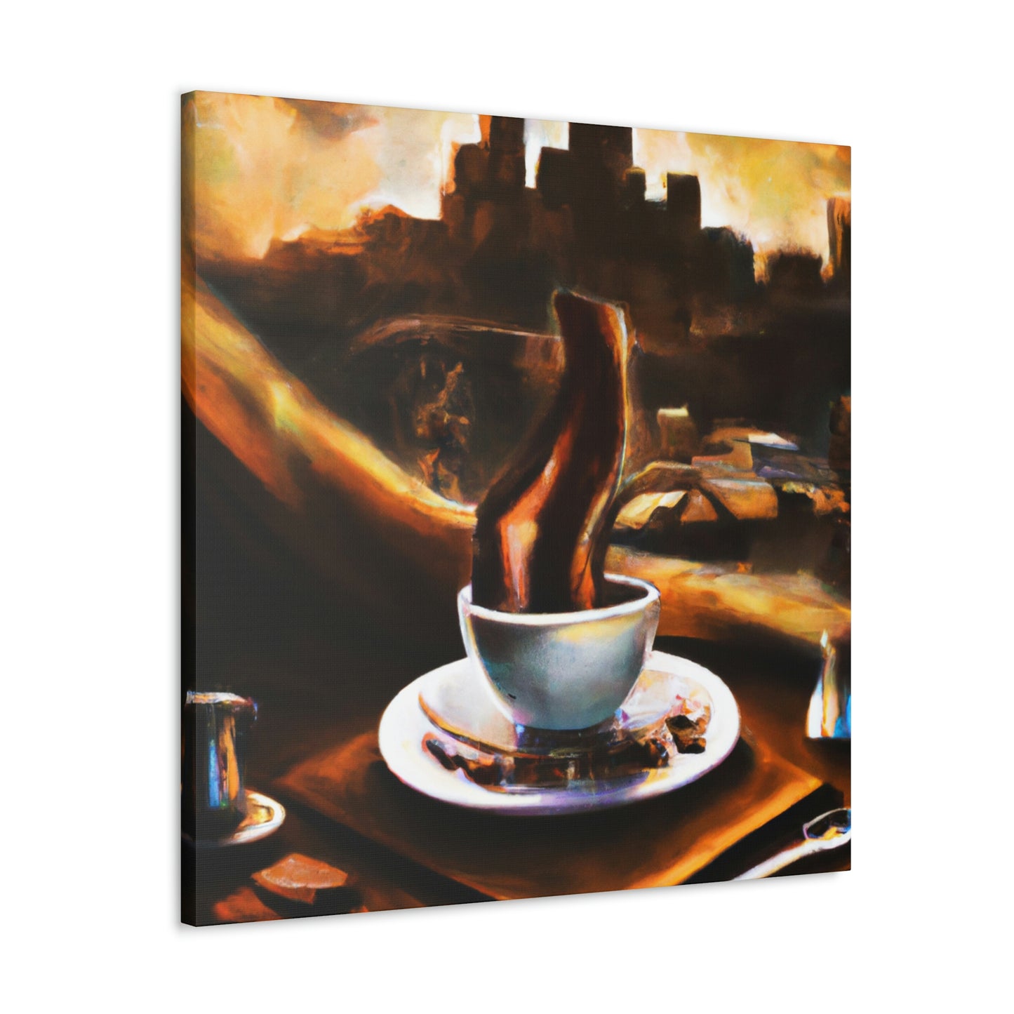 "Brewed Beauty of Coffee" - Canvas