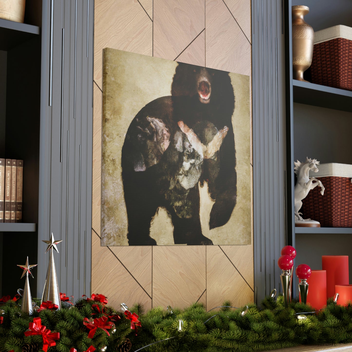 Black Bear Deco Dream - Canvas