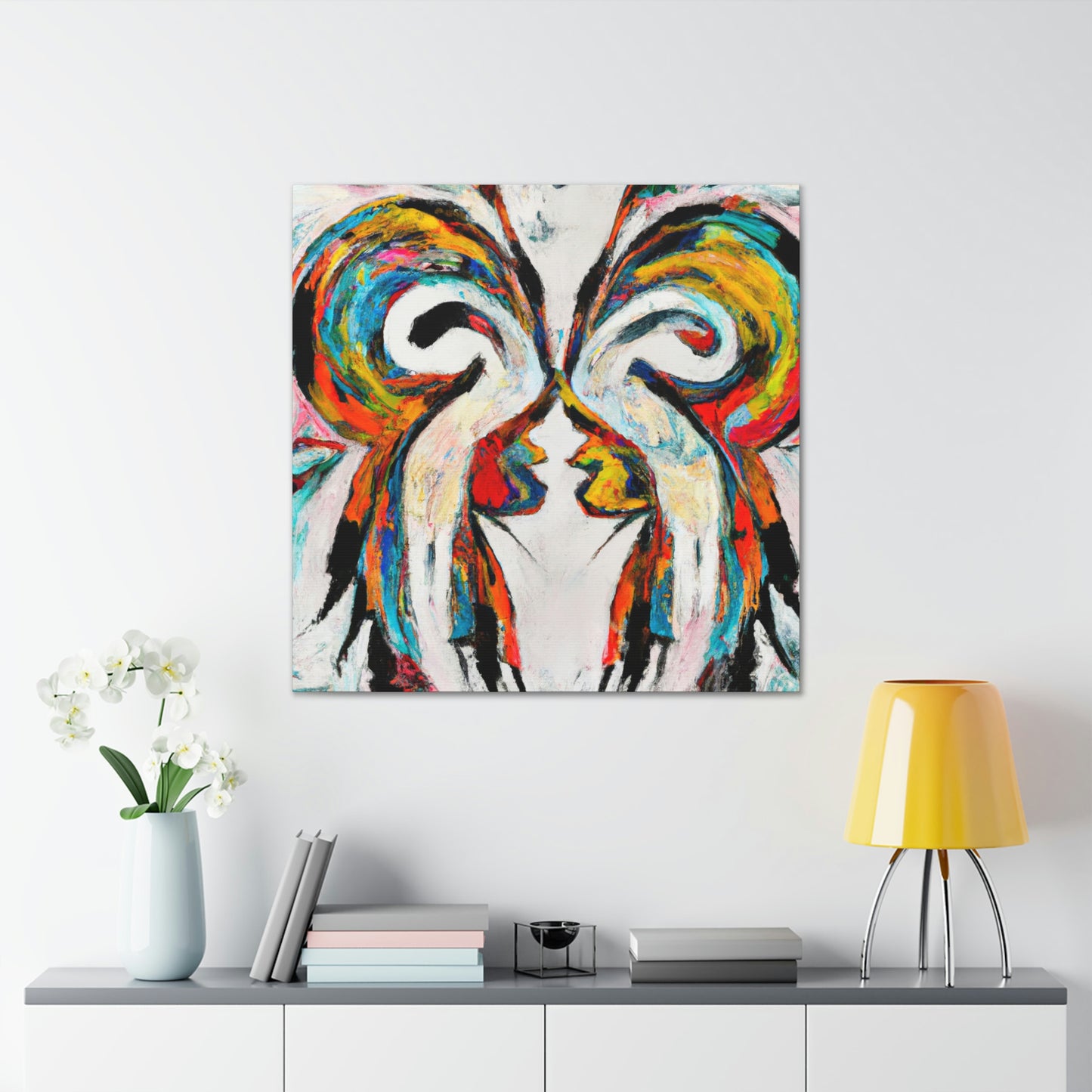 "Love's Winged Embrace" - Canvas