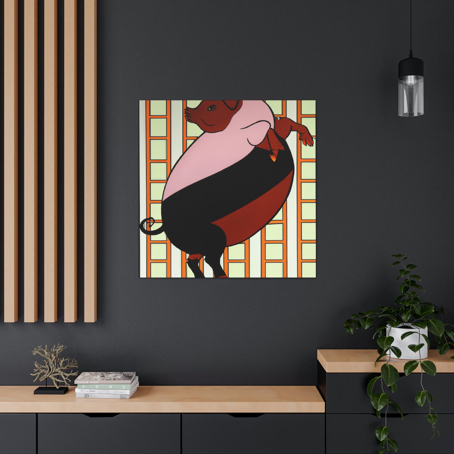 Piggy's Plump Palette - Canvas