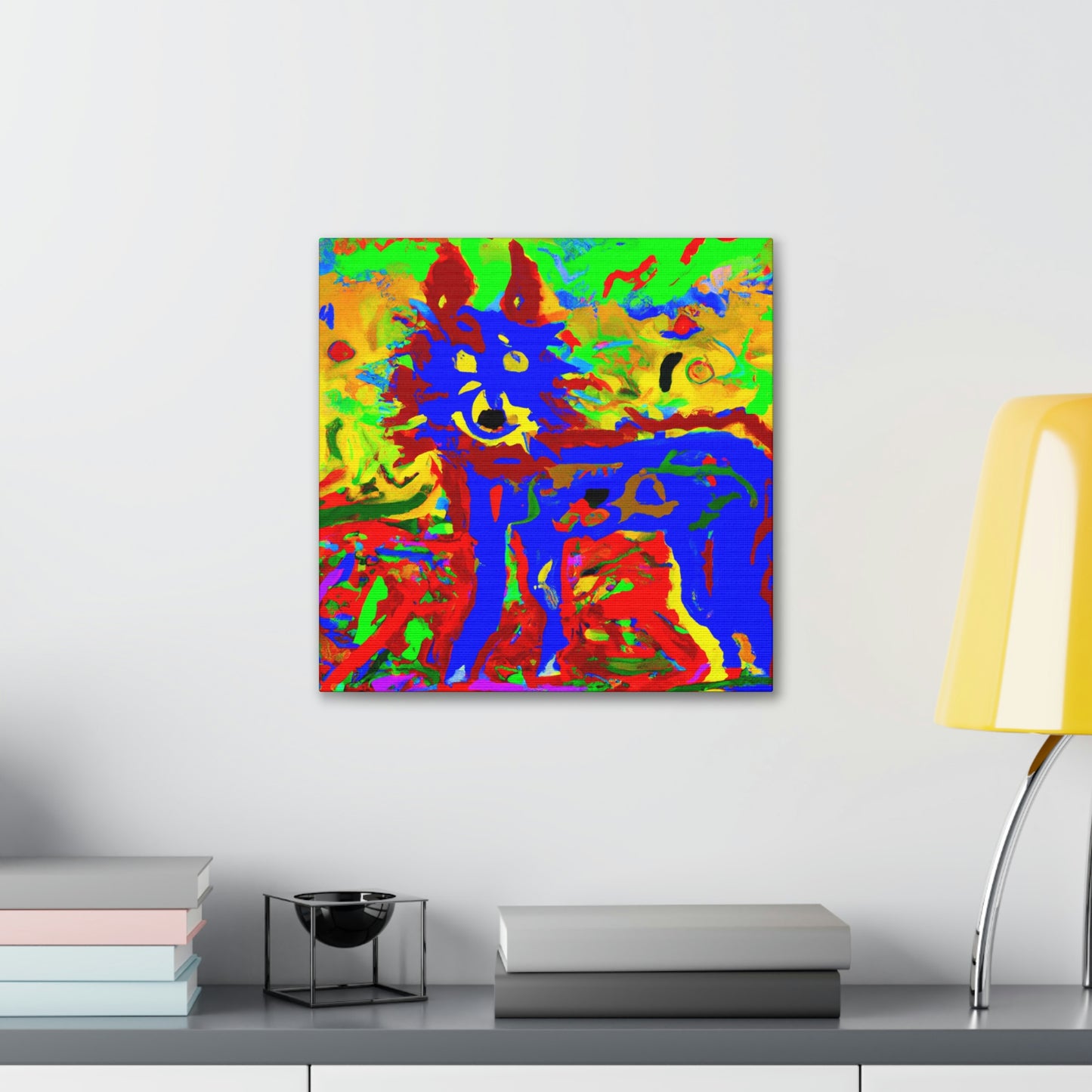 "Coyote Dance in Color" - Canvas