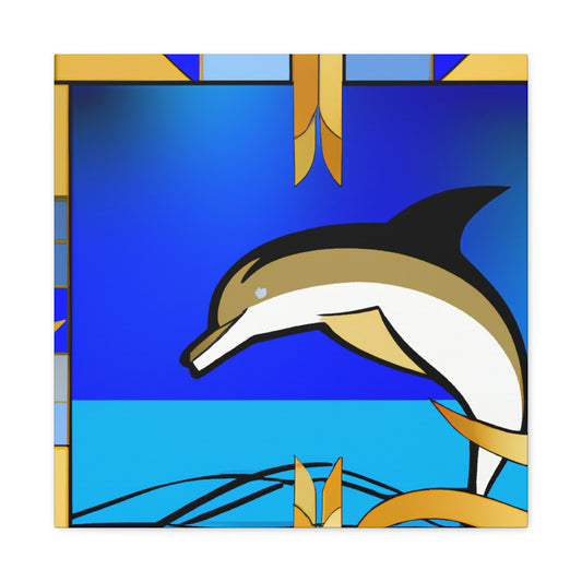 Dancing Dolphin Delight - Canvas