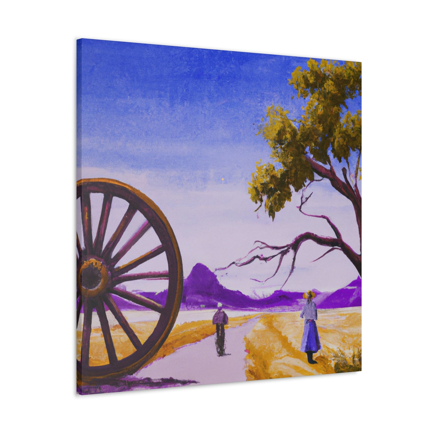 "Wagon Wheel Opulence" - Canvas