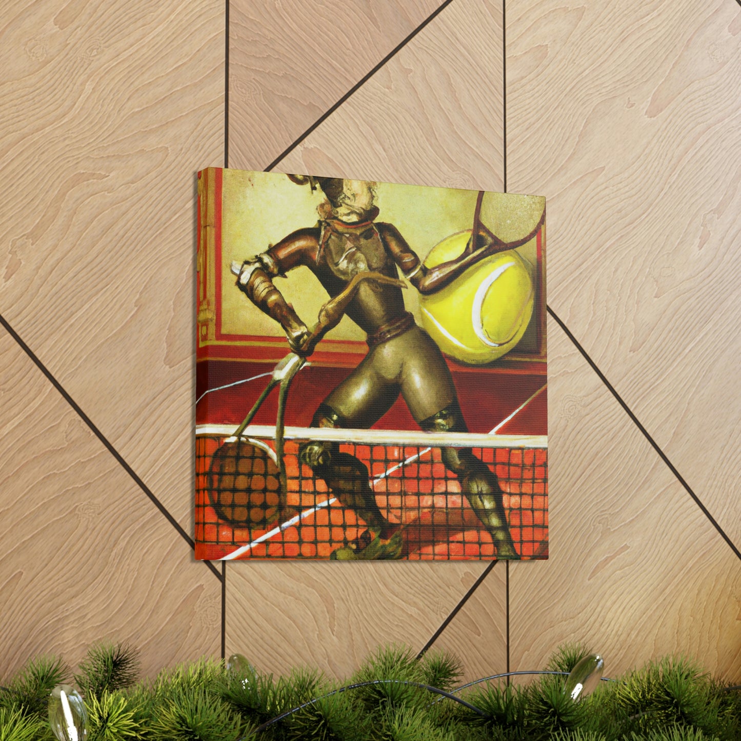 Tennis with Clockwork Gears - Canvas