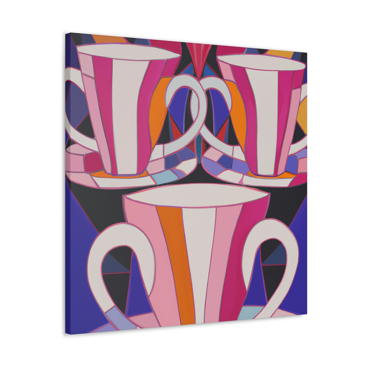 "Tea Cup Symphony" - Canvas