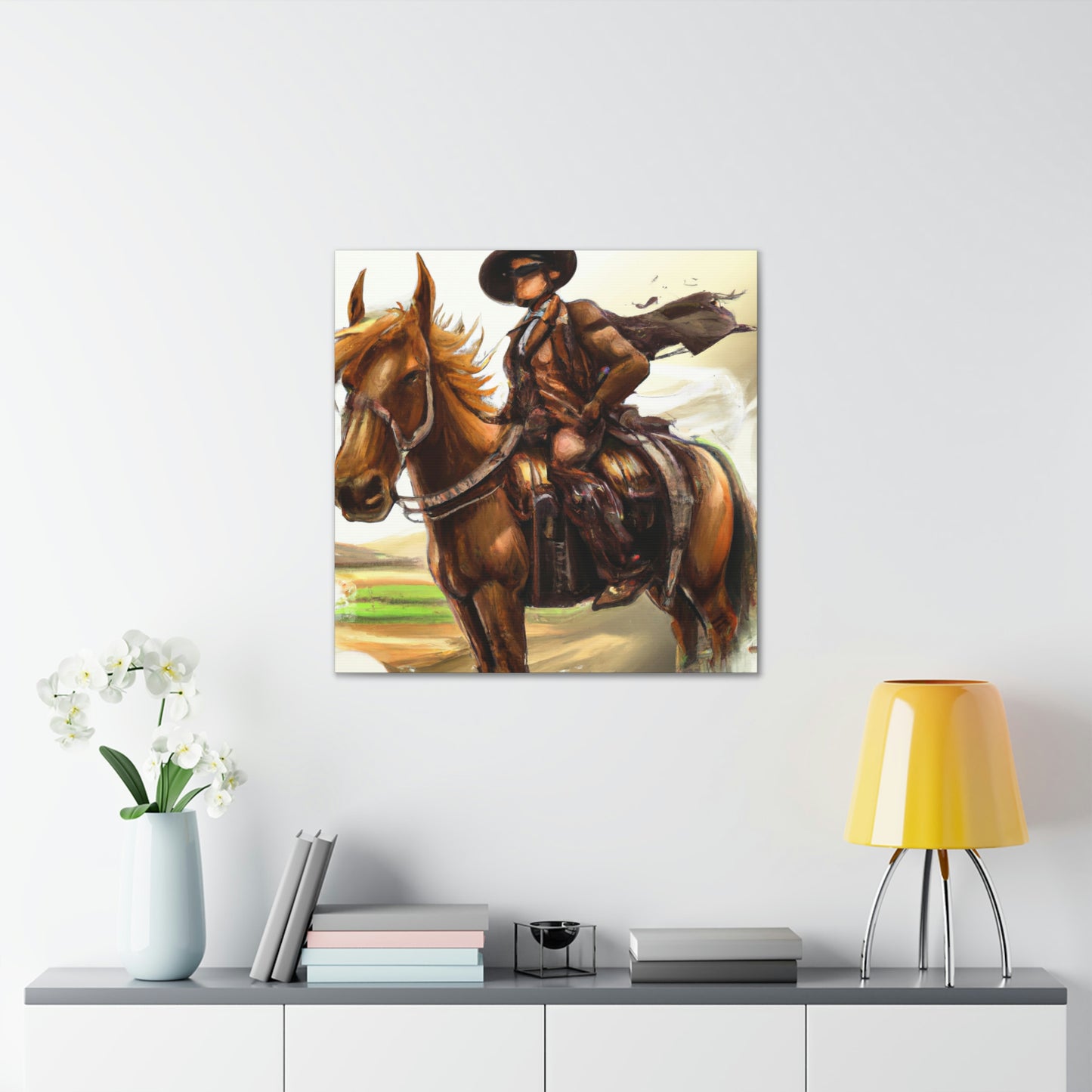 Pony Express Surrealism - Canvas