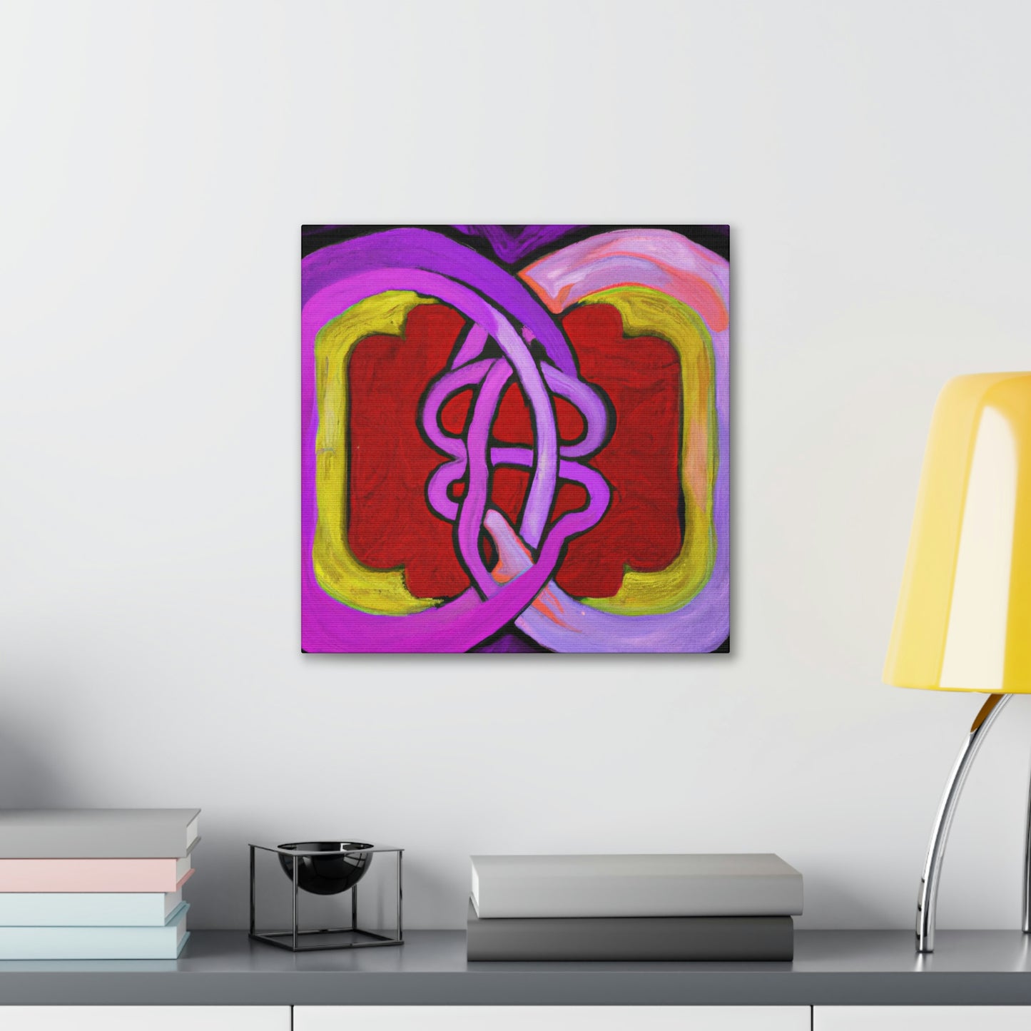 Two Hearts Interlocked - Canvas