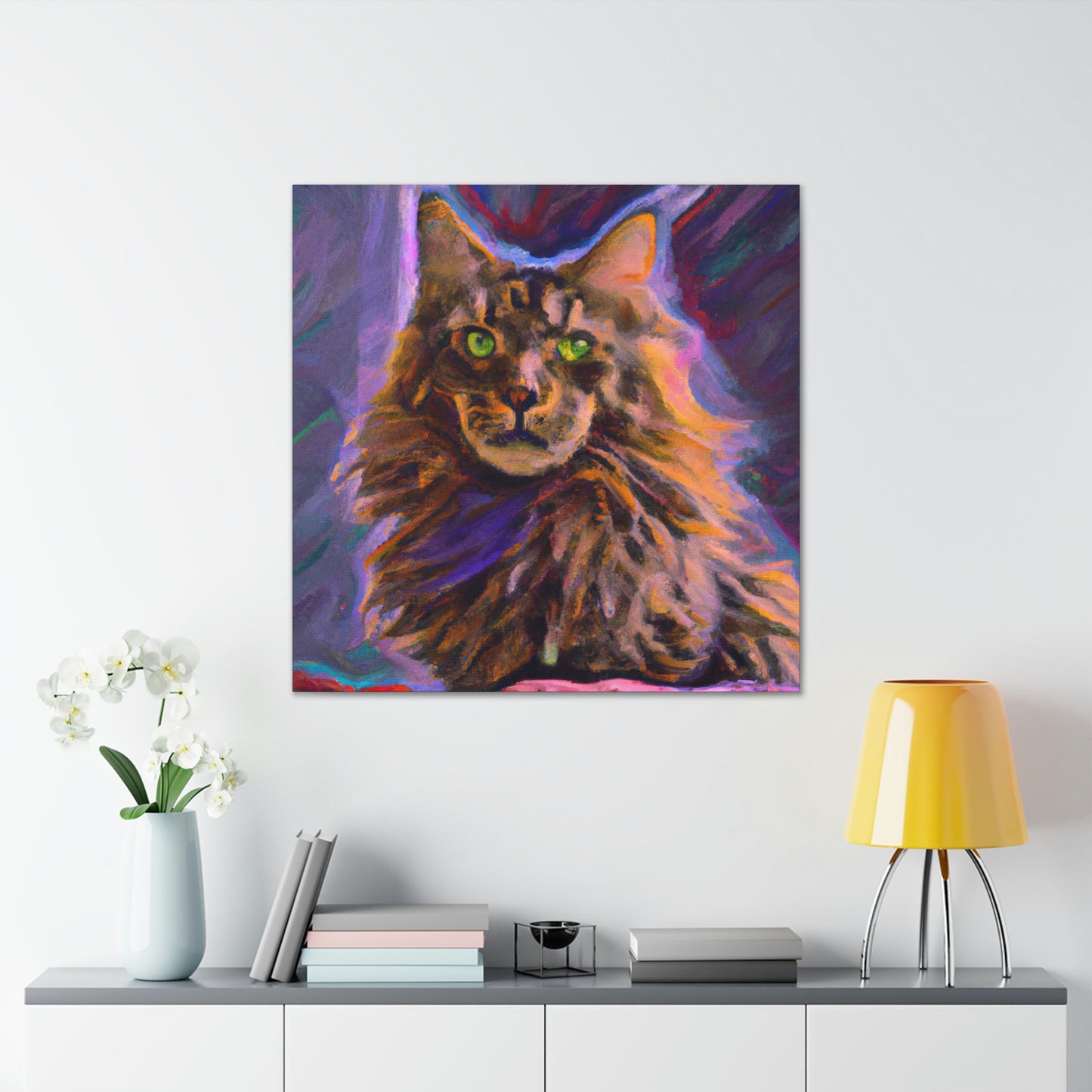 Fur of Maine Coon - Canvas