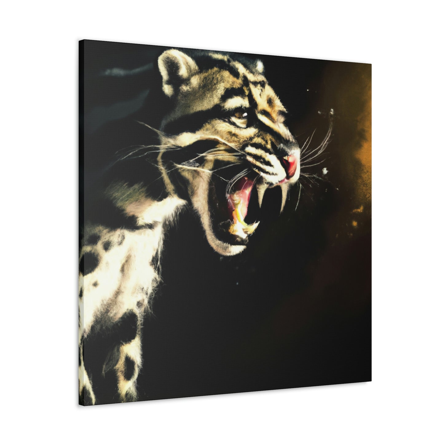 "Clouded Leopard Majesty" - Canvas