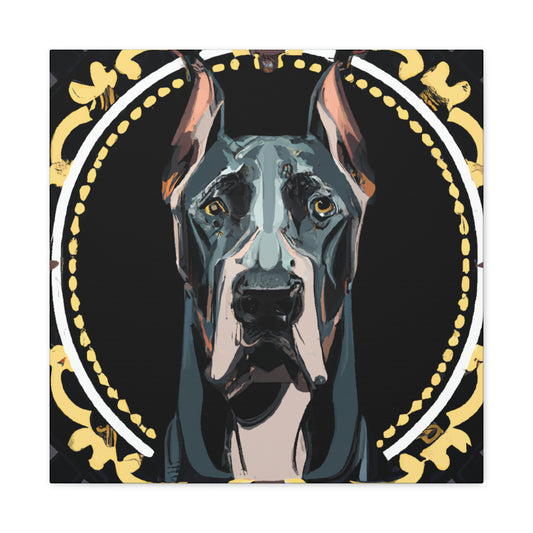 “Gilded Great Dane” - Canvas