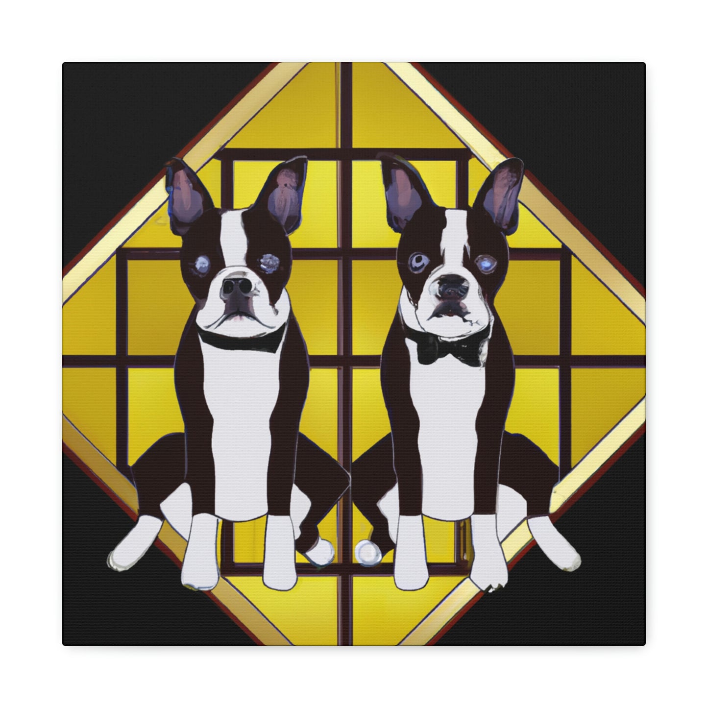 Dazzling Deco Doggie - Canvas