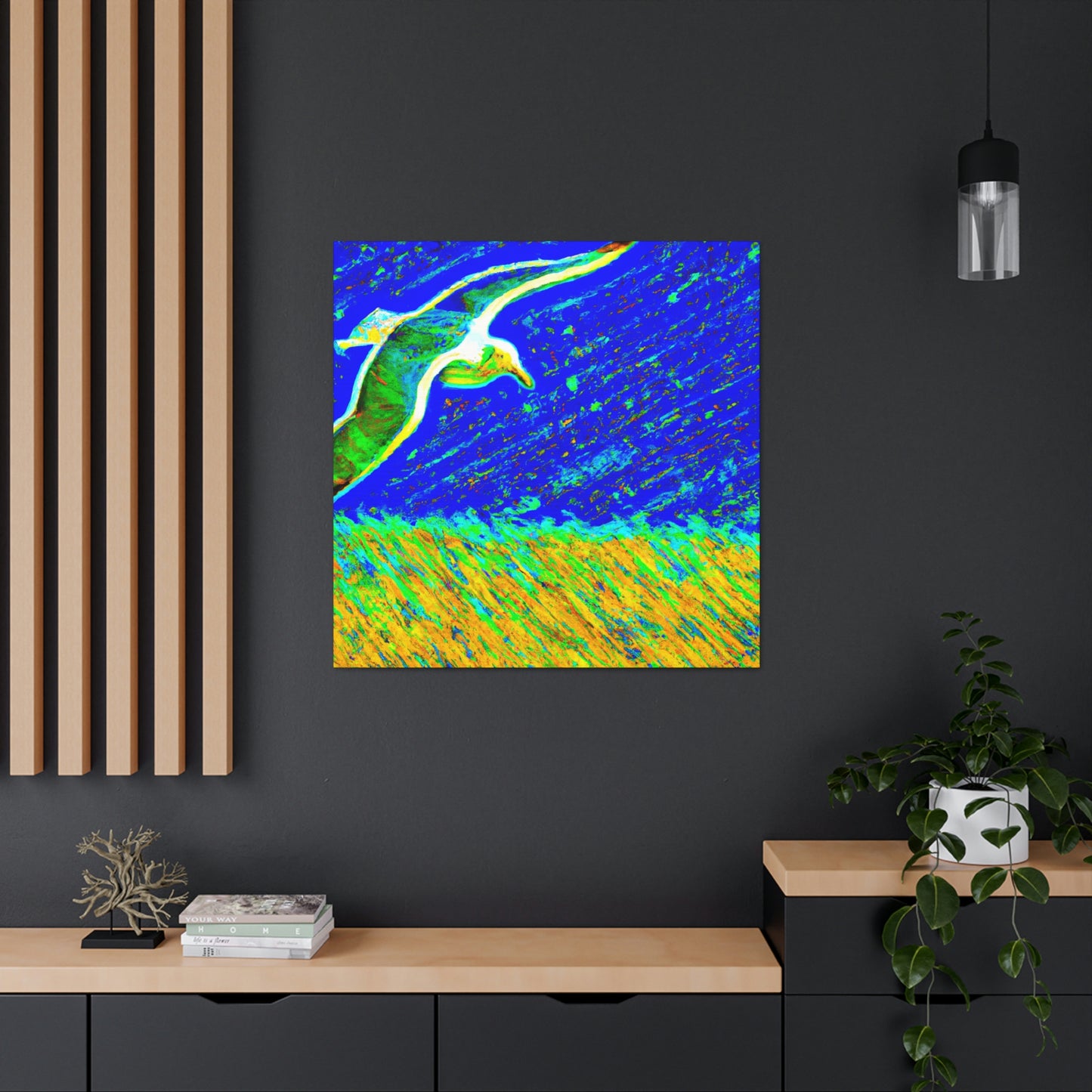 Seagulls on the Shore - Canvas