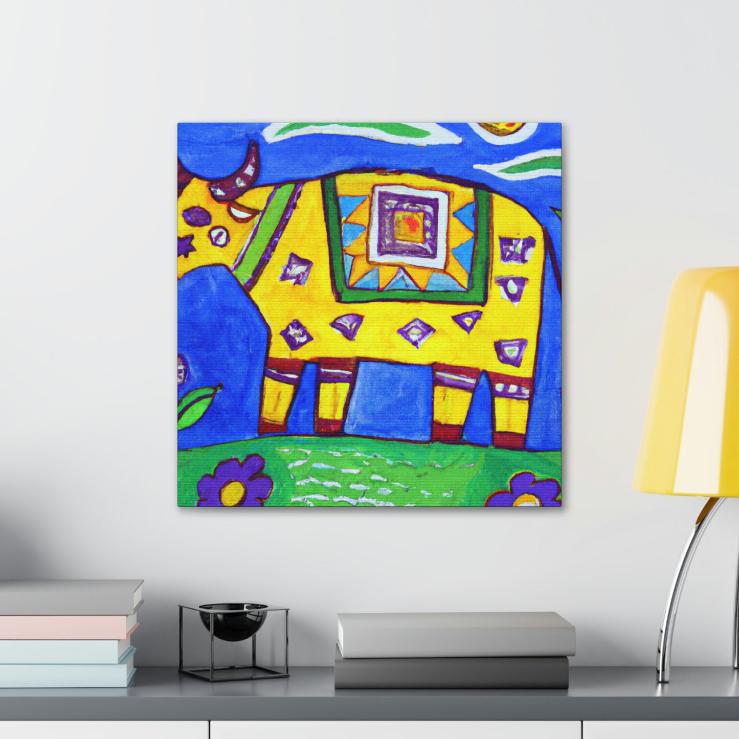 "Cows in a Meadow" - Canvas