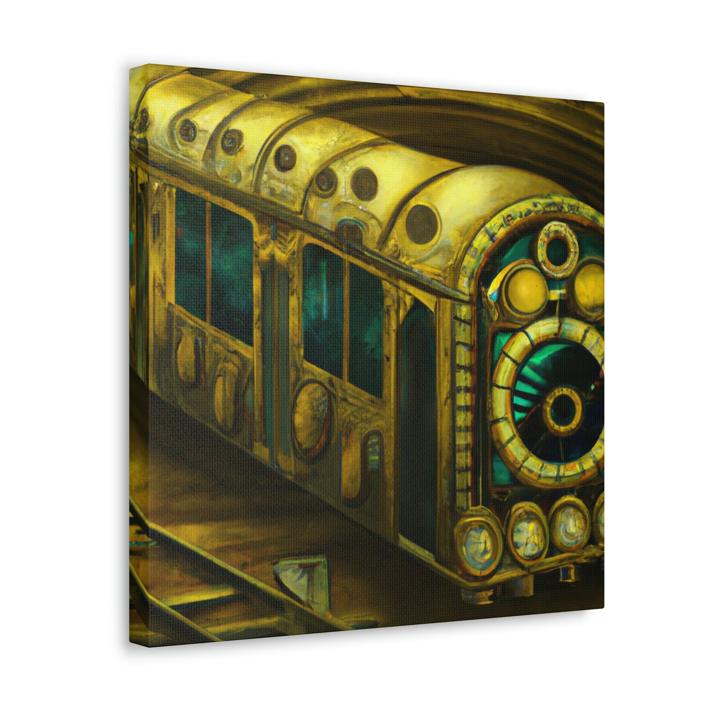 Subway Train Steampunk - Canvas