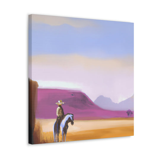 "Western Dusk Landscape" - Canvas