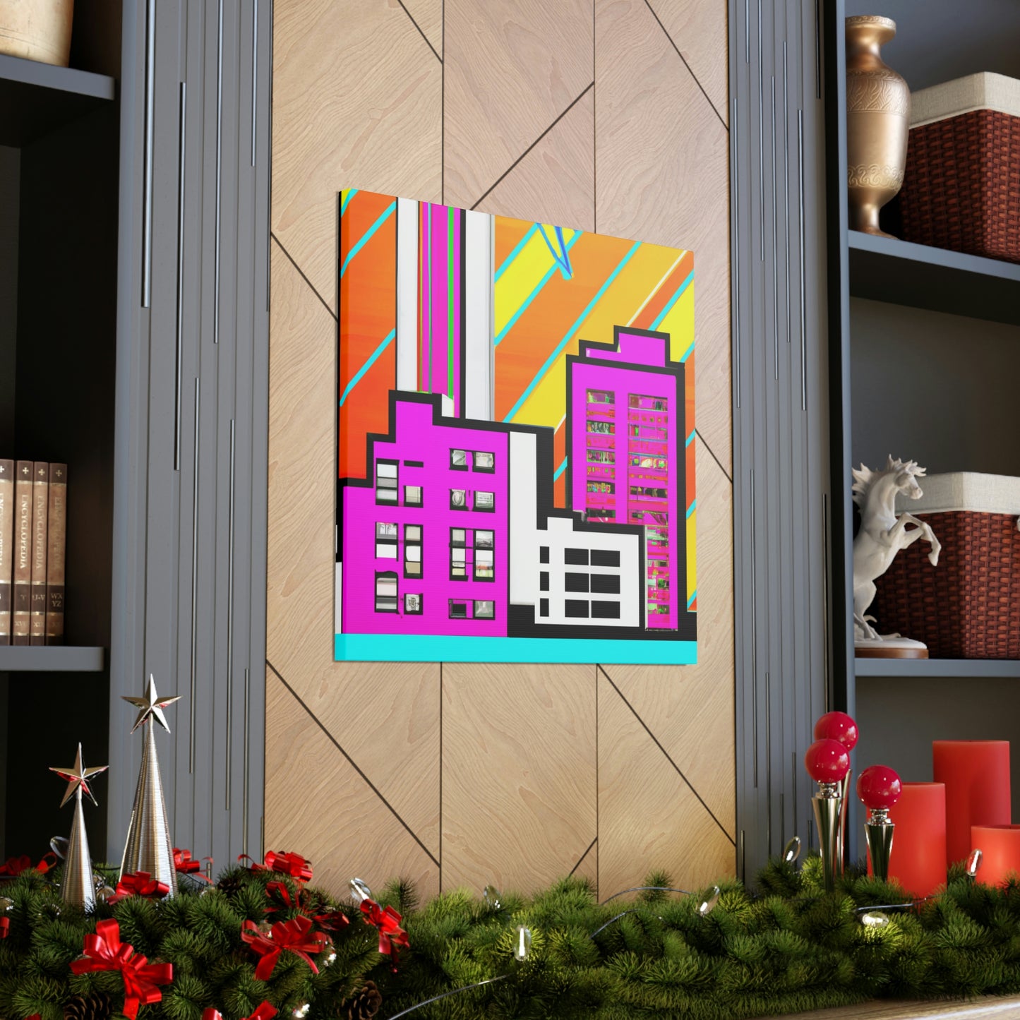 Modern Art Deco Delight - Canvas