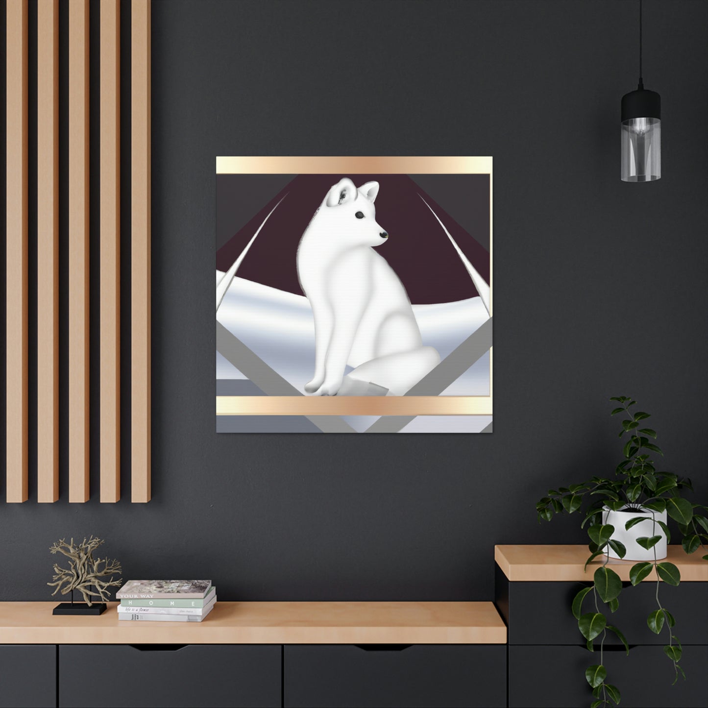 Frozen Fox Luster - Canvas