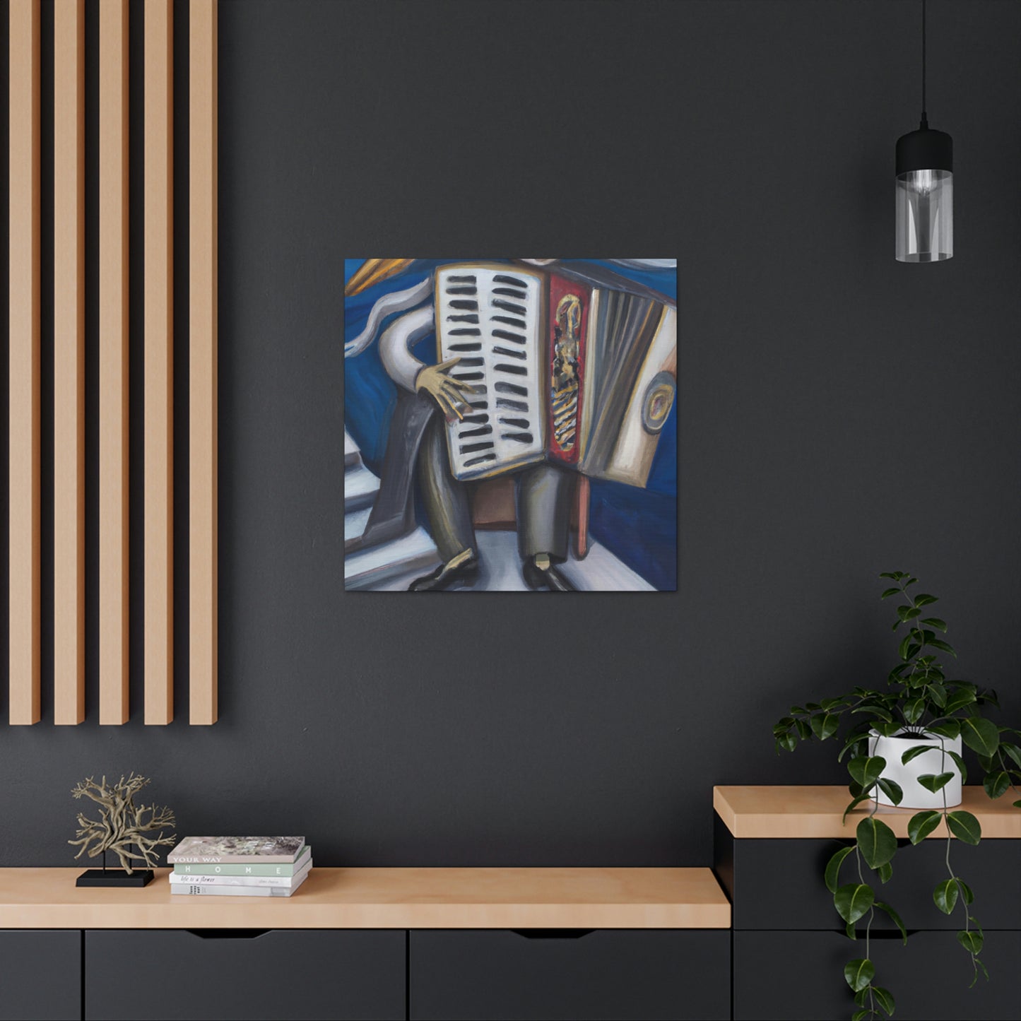 "Accordion in Surrealism" - Canvas