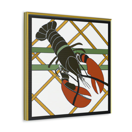 Lobster Art Deco Glow - Canvas