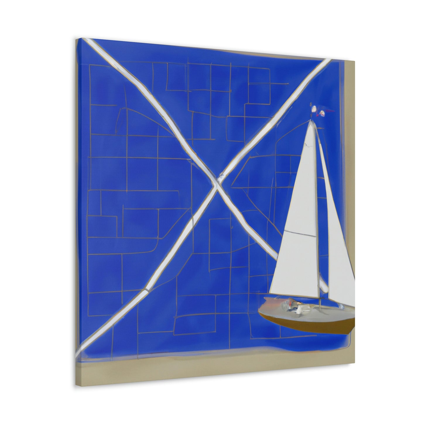 Nautical Minimalism Chart - Canvas