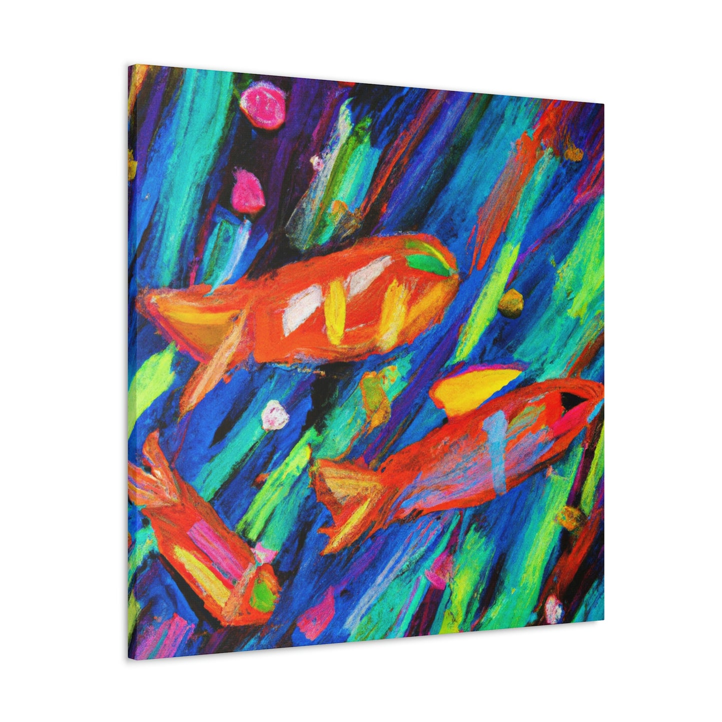 "Neon Tetra Glowing Bright" - Canvas