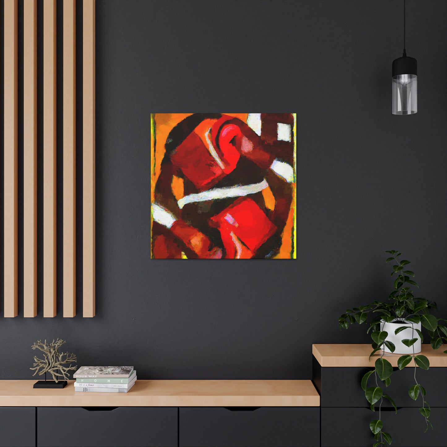 "Boxing in Abstract Form" - Canvas