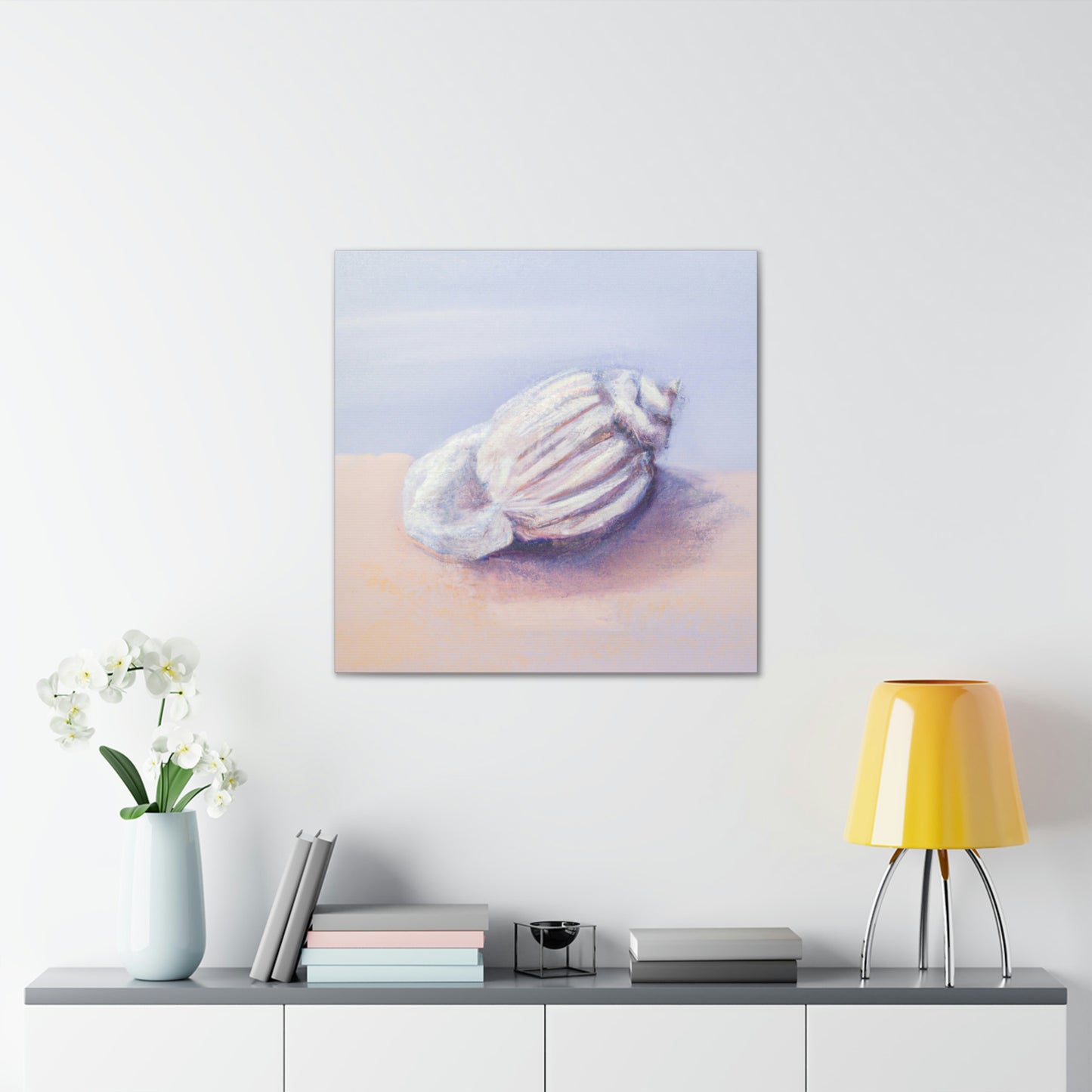 "Seashell in Moonlight" - Canvas