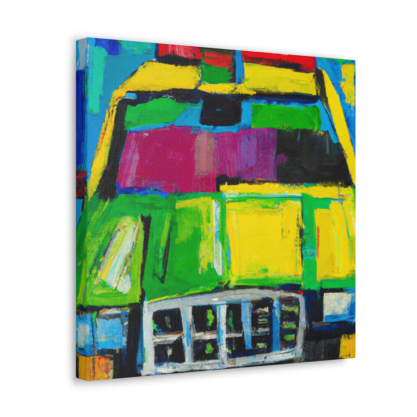 "Taxi NYC Twilight" - Canvas