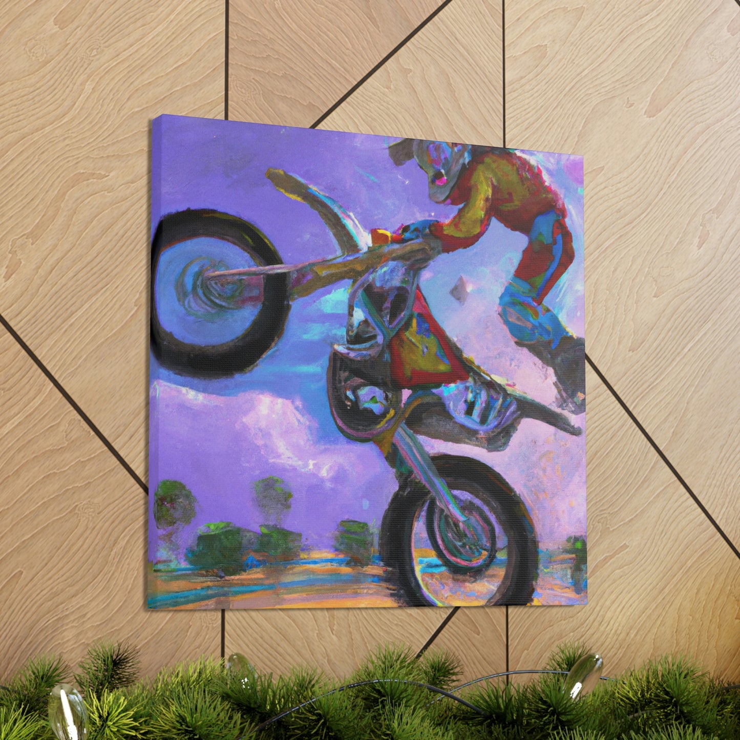 Motocross Mystic Madness - Canvas