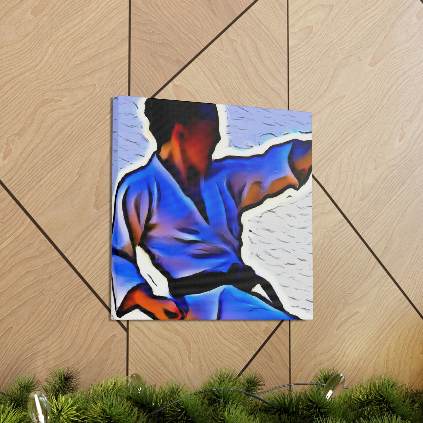 Martial Arts Mosaic Saga - Canvas