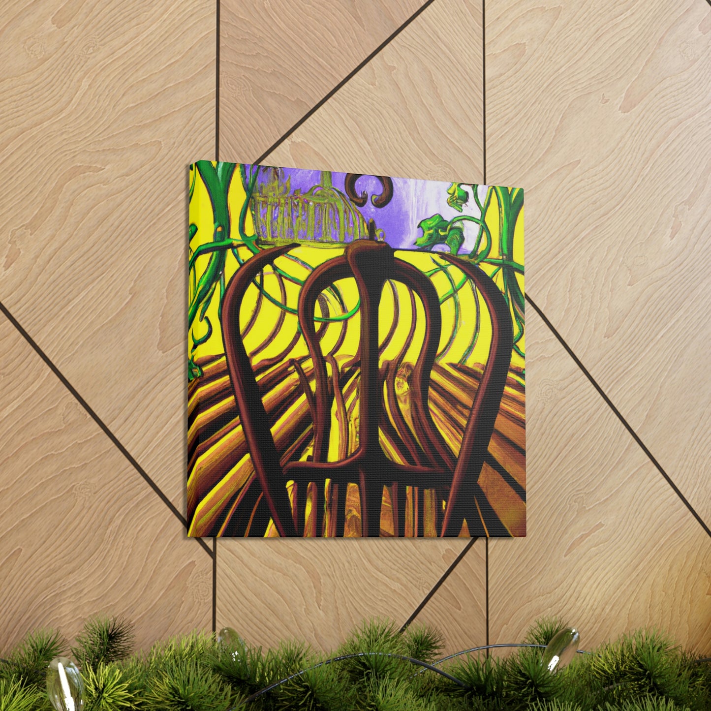 "Pitchfork in Moonlight Glow" - Canvas