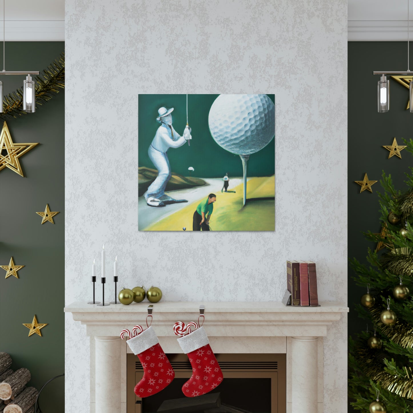 Golfing Through Dreamland - Canvas