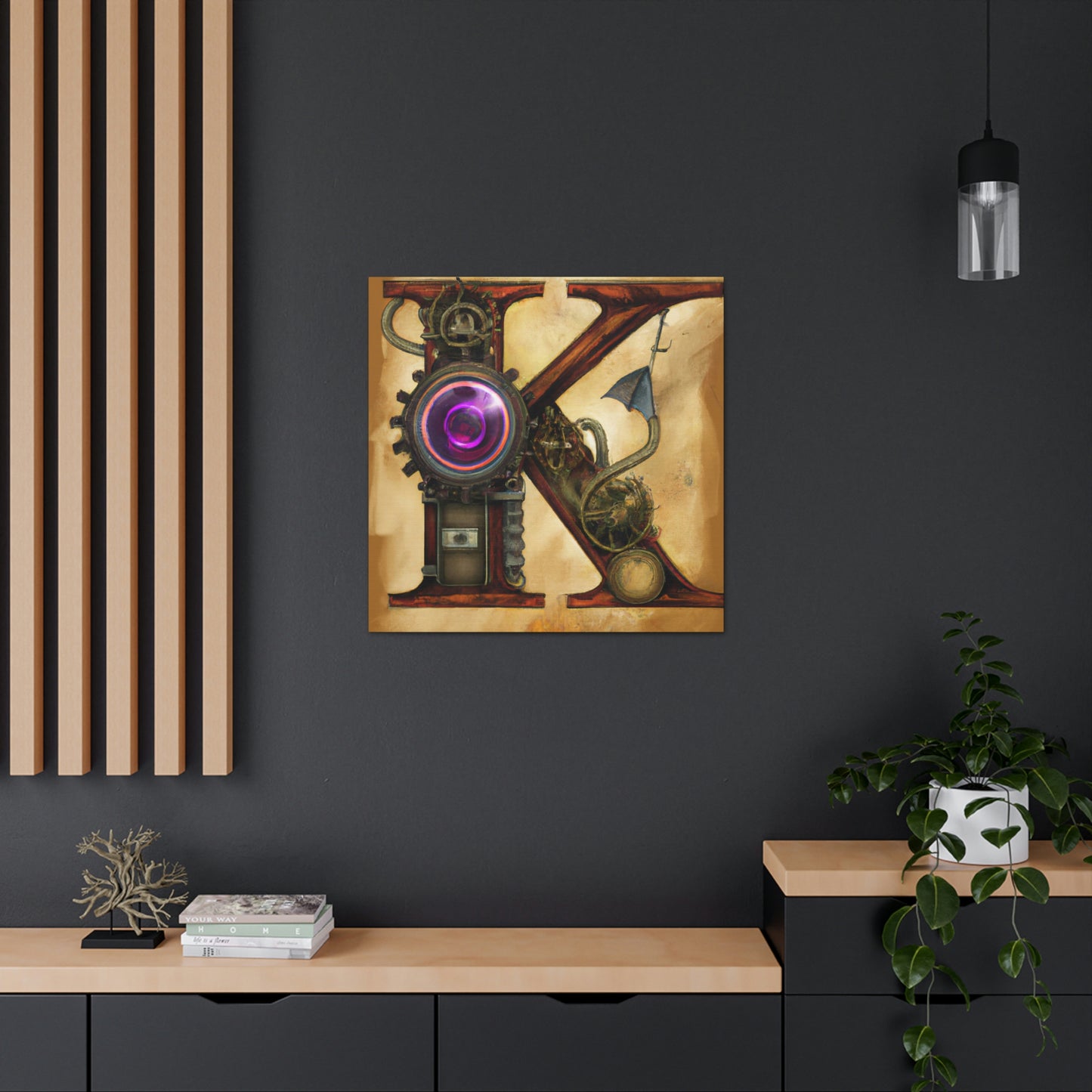 "Steampunk K. Portrait" - Canvas