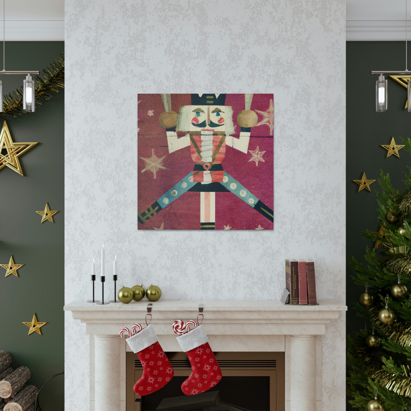 Nutcracker in Glitter - Canvas