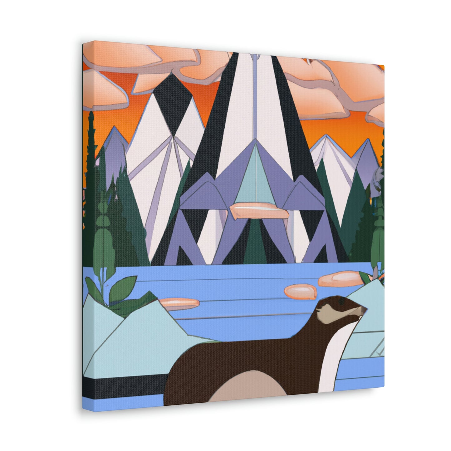 "Otterly Dazzling Deco" - Canvas