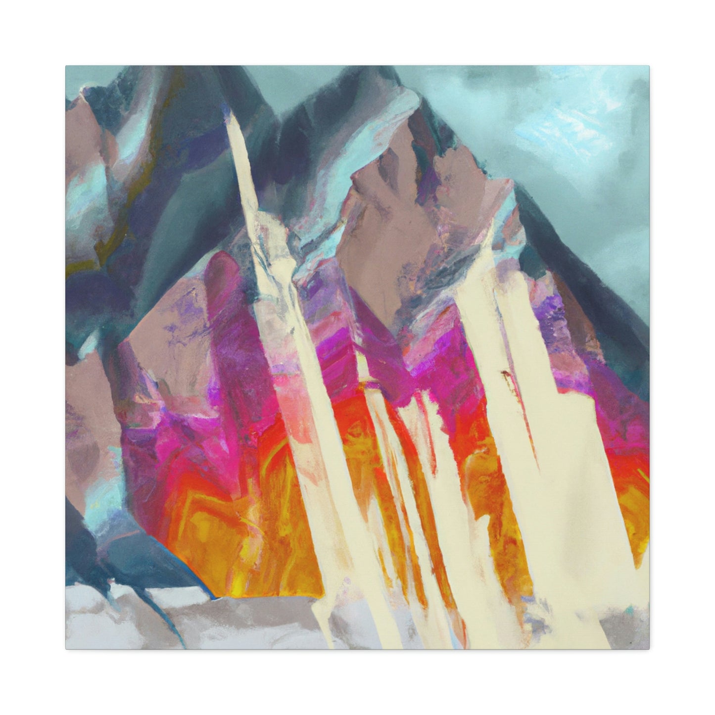 Mountain Abstract Mystery - Canvas