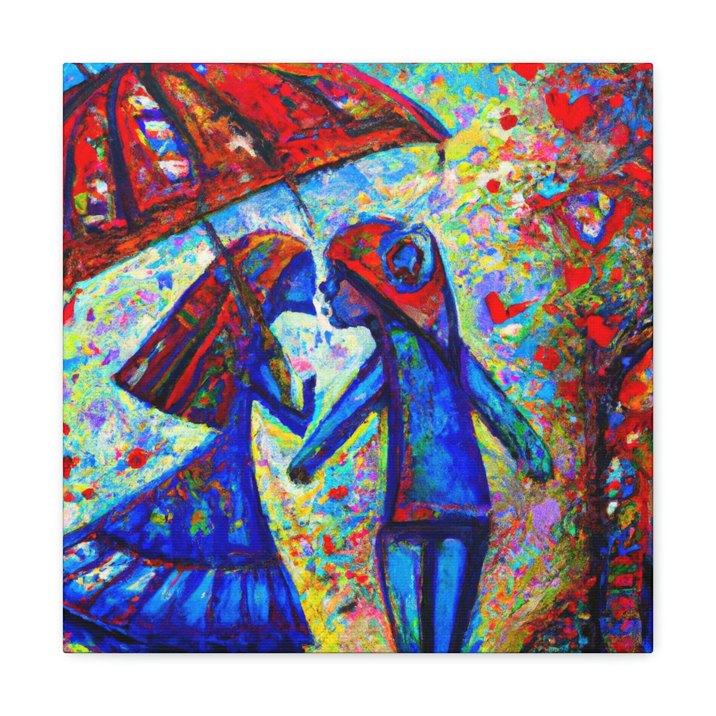 Love Under the Umbrella - Canvas