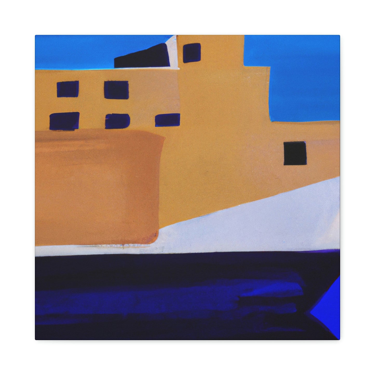 Ferry Minimalism Painting - Canvas