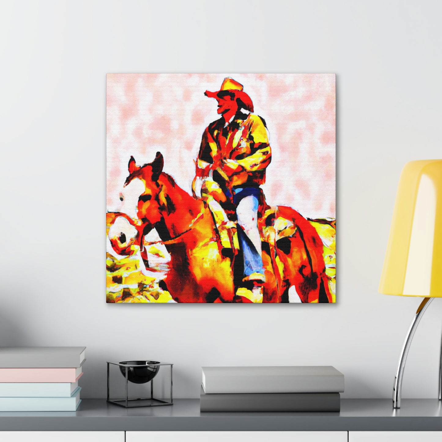 Pony Express Triumphant. - Canvas