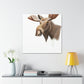 Moose in Winter Light - Canvas