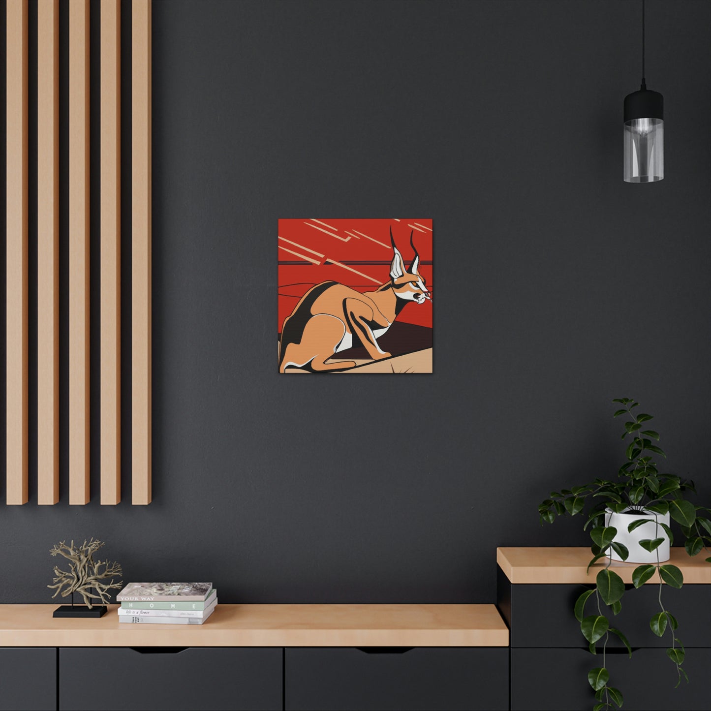 "Caracal's Deco Zenith" - Canvas