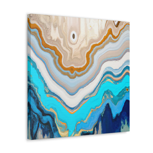 "Vibrant Sound Waves Dance" - Canvas