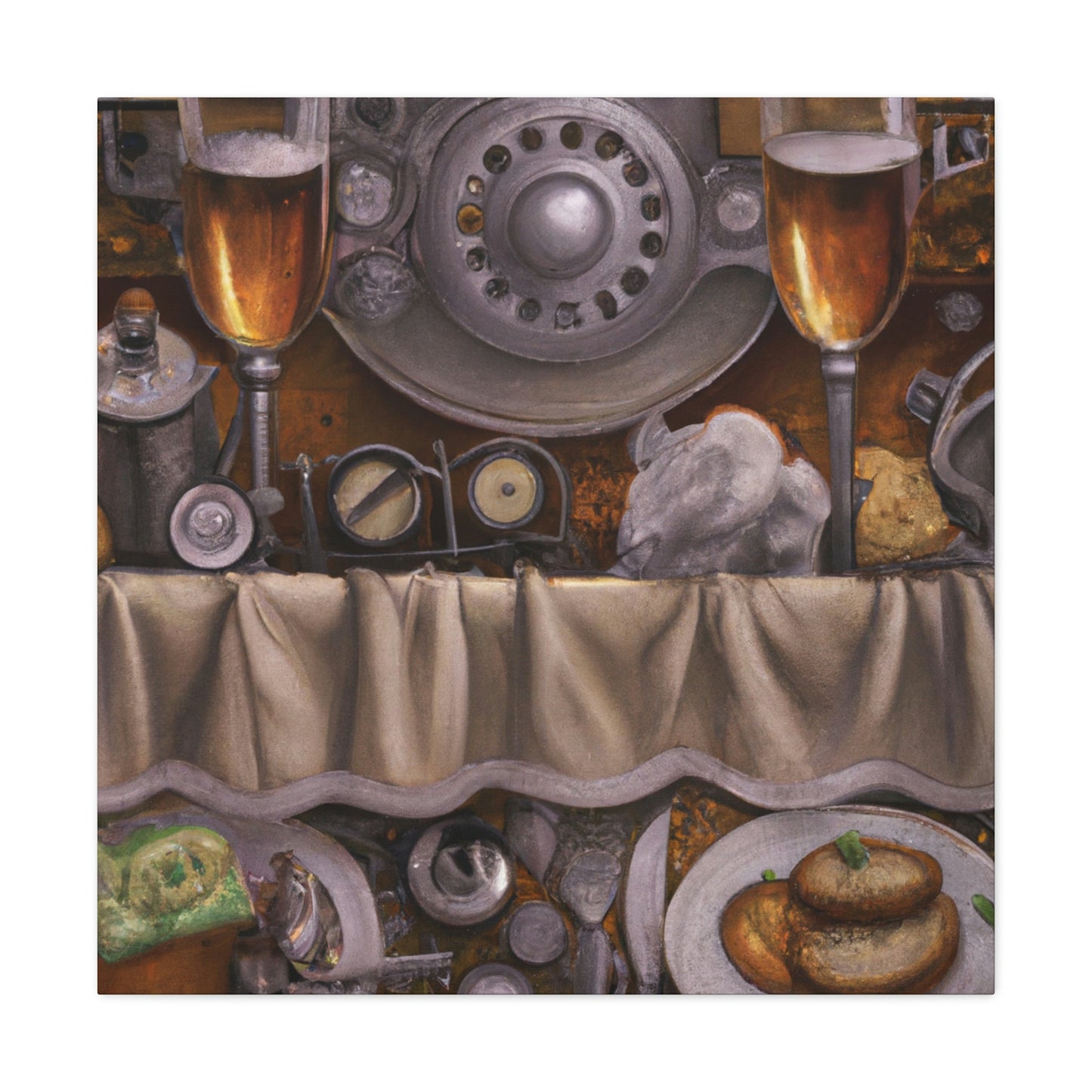 Steampunk Dinner Setting - Canvas